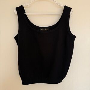 St. John Basics NWT Black Santana Knit Shell $245. L